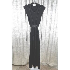 aje black fringe dress Aje. Exclusive Rushes Raffia-trimmed Knit Midi Dress in Black